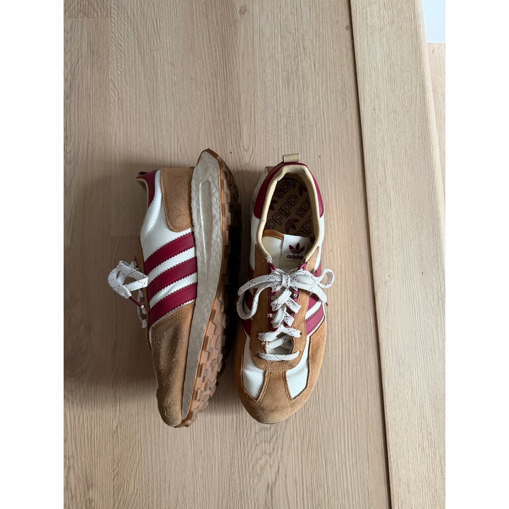 Adidas Retropy E5 Copper Flat Sneaker Burgundy Detail Colorway - Picture 7 of 10